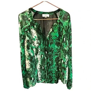 Calvin Klein snake skin blouse Size M